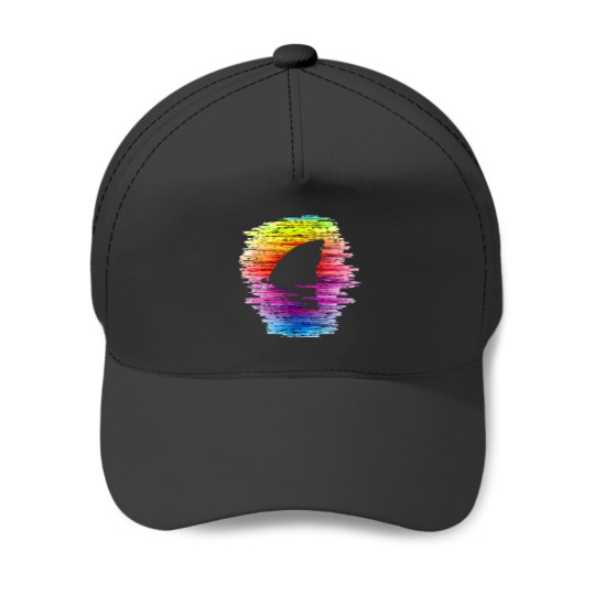 Discover Rainbow Waters Shark Fin Awareness TShirt Baseball Caps
