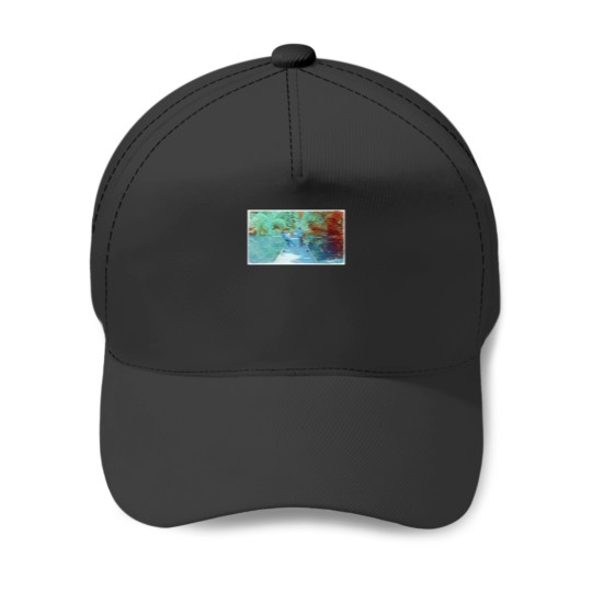 Discover Pushing the Boy off the Bridge Baseball Caps