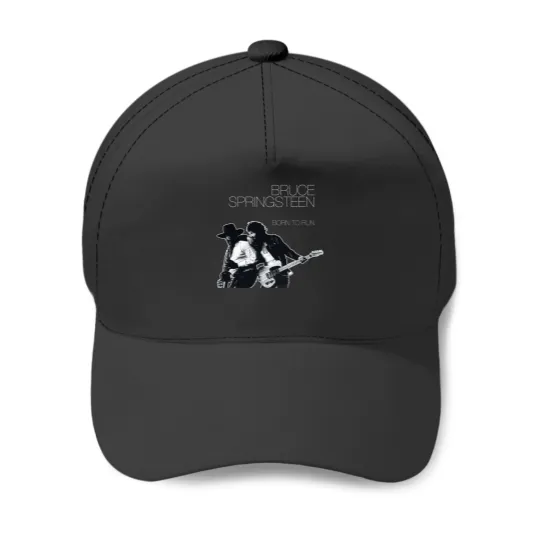 Discover Bruce Springsteen Born To Run Black Baseball Caps