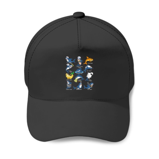 Discover Type of Sharks Costume Shark Nurse Angel Shark Sl Baseball Caps