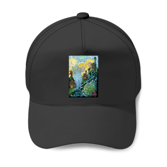 Discover Dragonfly Village Baseball Caps