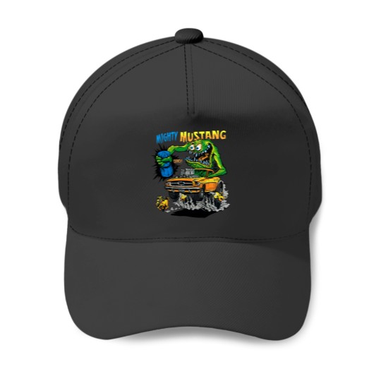 Discover ED ROTH RAT FINK ORIGINAL MIGHTY MUSTANG BLACK Baseball Caps