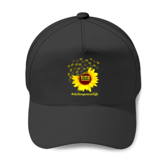 Discover Dollar General Life Sunflower Funny Classic Baseball Caps