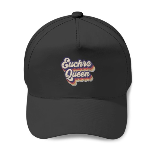 Discover Euchre Queen Baseball Cap for Card Game Lovers