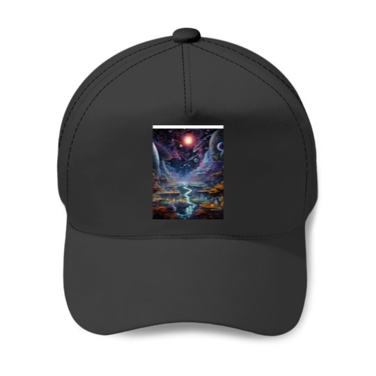 Discover Cosmic Dream Land Graphic Baseball Caps