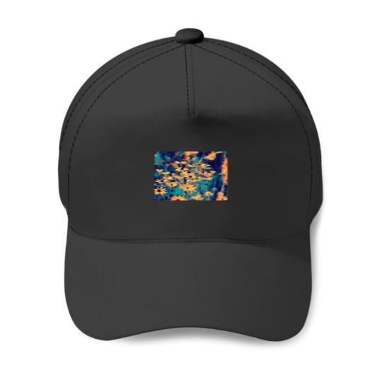 Discover Yellow Flowers Premium Scoop Baseball Caps