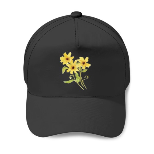Discover Yellow Flowers Classic Baseball Caps