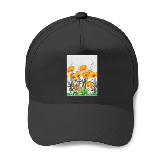 Discover Garden full of flowers Tri-blend Baseball Caps