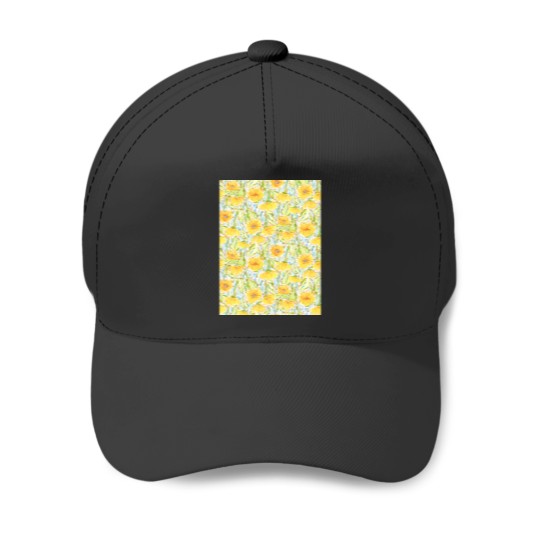 Discover Midsummer sunflowers in orange Premium Scoop Baseball Caps