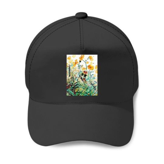 Discover Buttercups by the roadside Graphic Baseball Caps