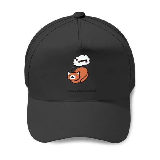 Discover Valentines Day Edition -- Sushi Lovin Ginger Neko Atsume Classic Baseball Caps