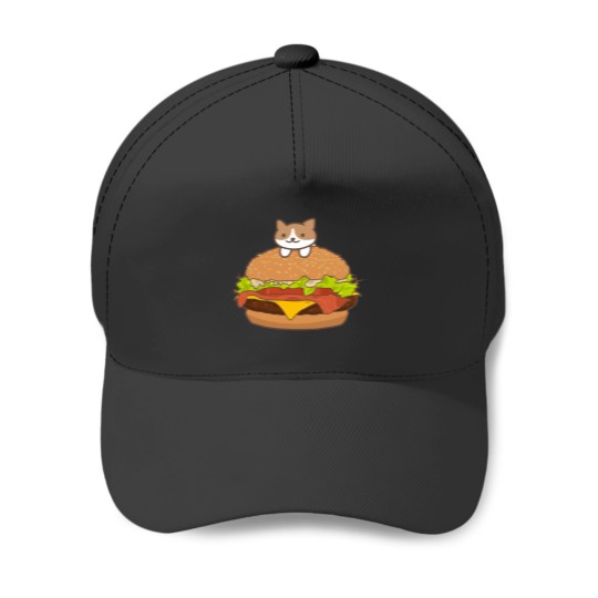 Discover Neko Burger Classic Baseball Caps
