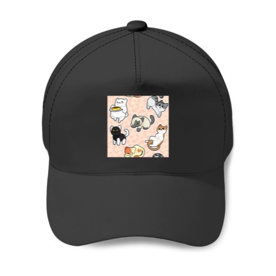 Discover Neko Atsume Pattern 3 Classic Baseball Caps