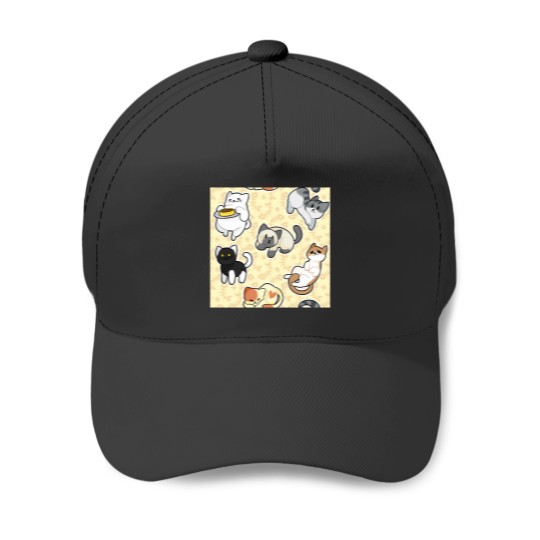Discover Neko Atsume Pattern 1 Classic Baseball Caps
