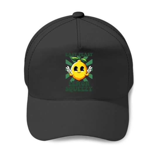 Discover Easy Peasy Lemon Squeezy Lemonade Ceo Funny Lemon Lemonade Baseball Caps