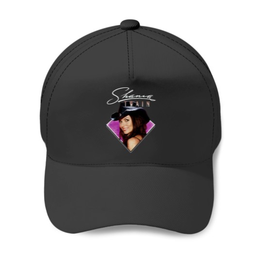 Discover  Shania Twain Purple Photo White Text Baseball Caps
