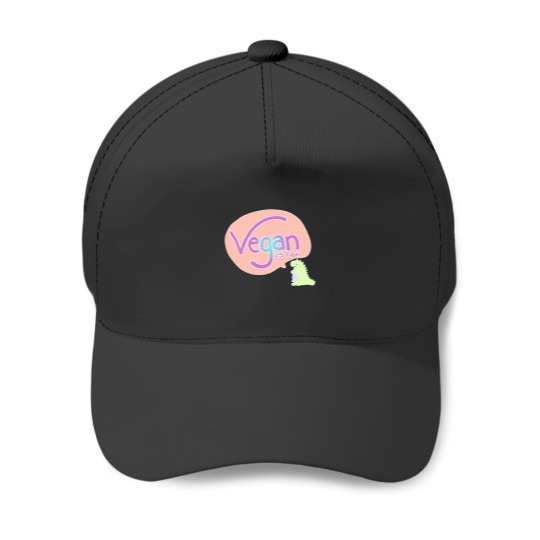 Discover Vegan as fucks kawaii pastel dinosaur Baseball Caps