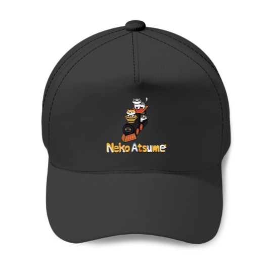 Discover Neko Atsume Train Classic Baseball Caps