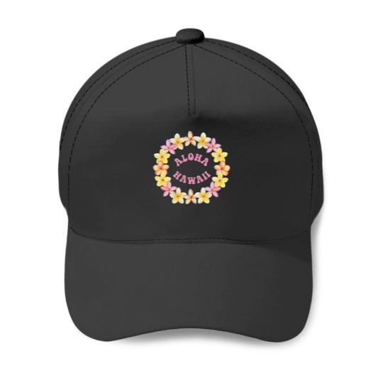 Discover Aloha Hawaii Flower Lei Baseball Caps