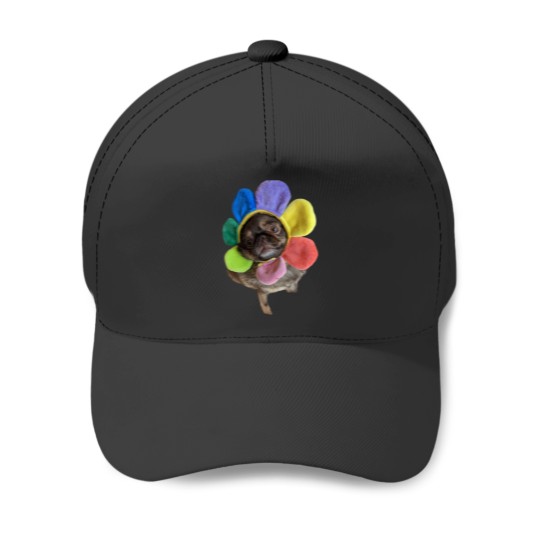 Discover Chilli The Pug flower hat Baseball Caps