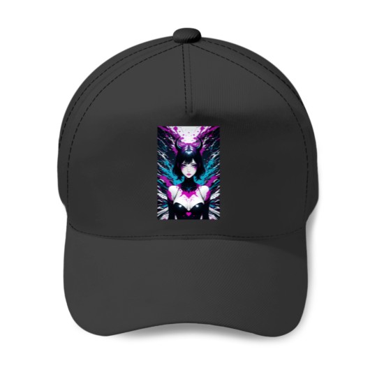 Discover Demon Girl 5658 Baseball Caps