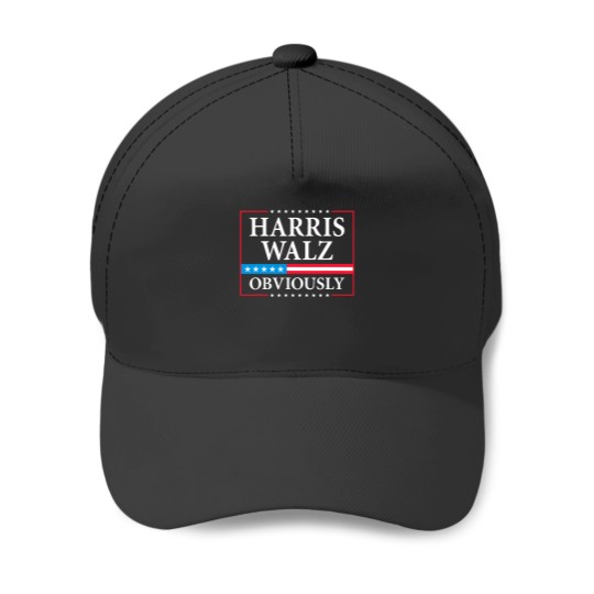 Discover Harris Walz Obviously President Kamala Harris Waltz Election Baseball Caps