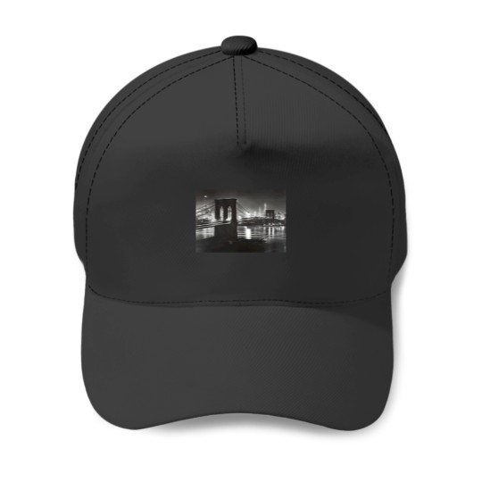 Discover 1940 Bridge and New York City Night Scene Baseball Caps