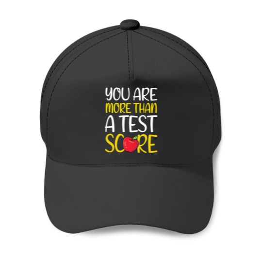 Discover You're More Than A Test Score Motivational Test Day Baseball Cap