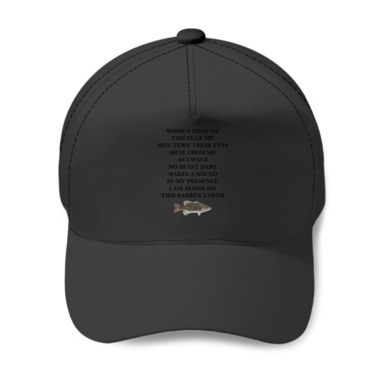 Discover Women Fear Me Fish Fear Me Baseball Caps