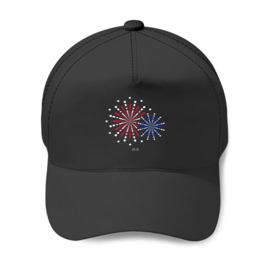 Discover JULY 4th AMERICAN Flags FIREWORKS INDEPENDENCE DAY Baseball Caps