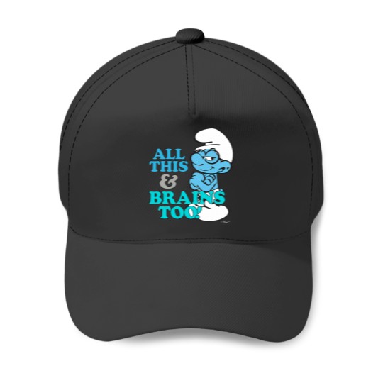 Discover The Smuurfs All This And Brains Too Baseball Caps