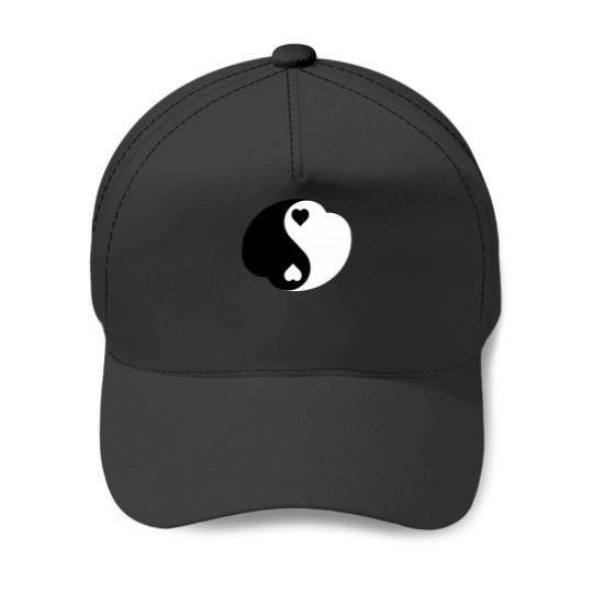 Discover Yin And Yang Love Baseball Caps