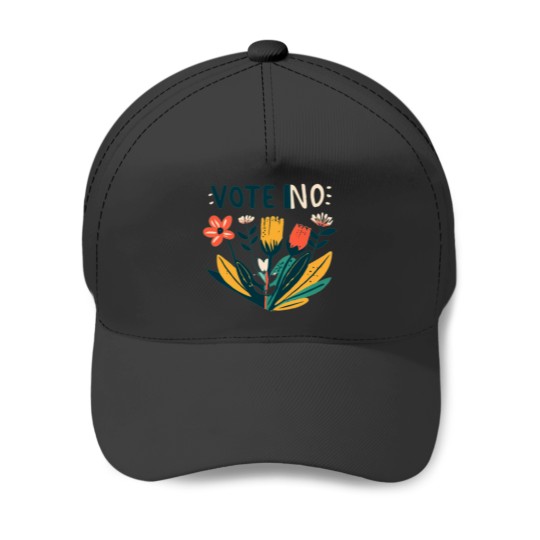 Discover Vote No Baseball Caps
