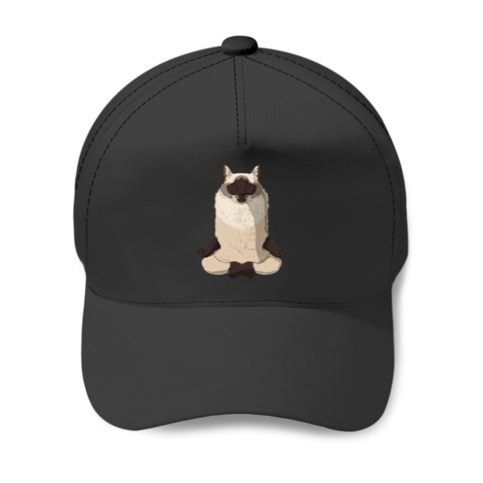 Discover Yoga Balinese Cat Baseball Caps