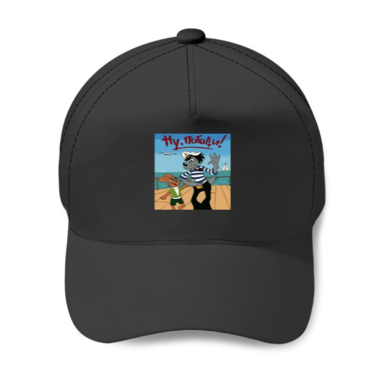 Discover Nu pogodi with the rabbit cartoon Baseball Caps