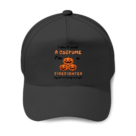 Discover Firefighter's Halloween Humor Tee Baseball Caps