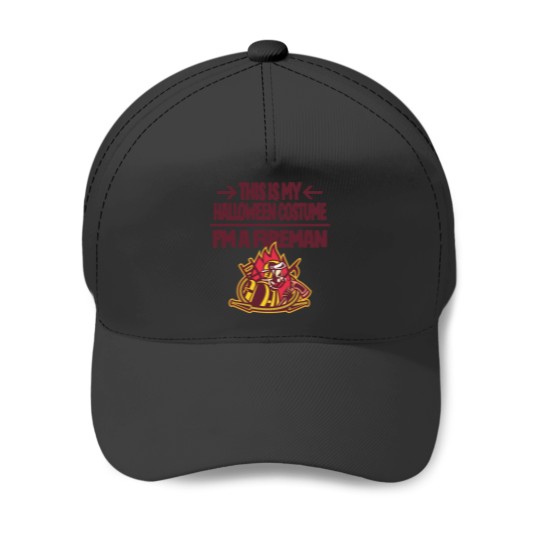 Discover This is My Halloween Costume I'm a Fireman Firefighter Baseball Caps