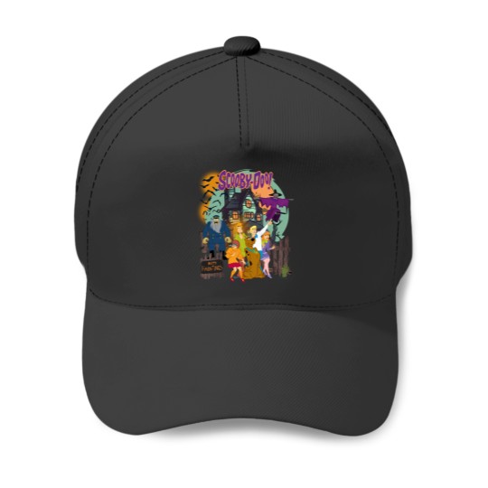 Discover Vintage Spooky Scooby-Doo Baseball Caps: Haunted House