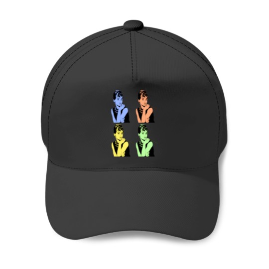 Discover 4 Colored Pictures Audrey Hepburn Actress Baseball Caps