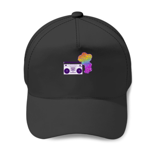 Discover 80S Boombox 1 Baseball Caps
