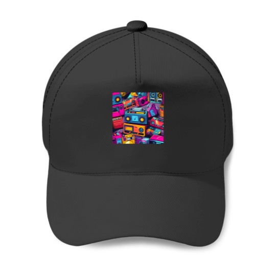 Discover 80S Boombox Pop Culture Baseball Caps