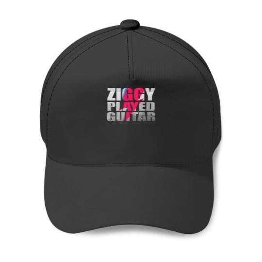 Discover Ziggy Played Guitar On Black Baseball Caps
