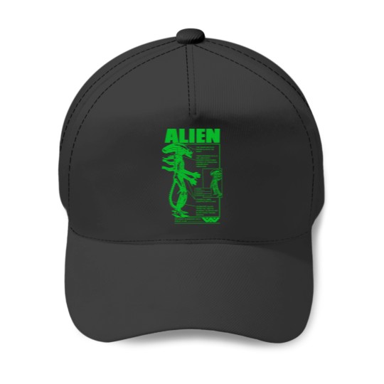 Discover Alien Specimen  Acid Green Baseball Caps