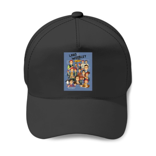 Discover Lano And Woodley Compilation Blue Background Baseball Caps