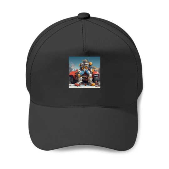 Discover 80'S Anime Robot Mechanic Baseball Caps