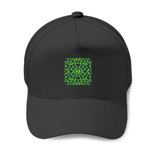 Discover Laser Pong Sound Wave Pattern (Seamless) Baseball Caps