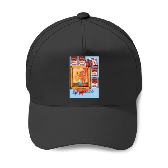 Discover Art is a weird soup Active Baseball Caps