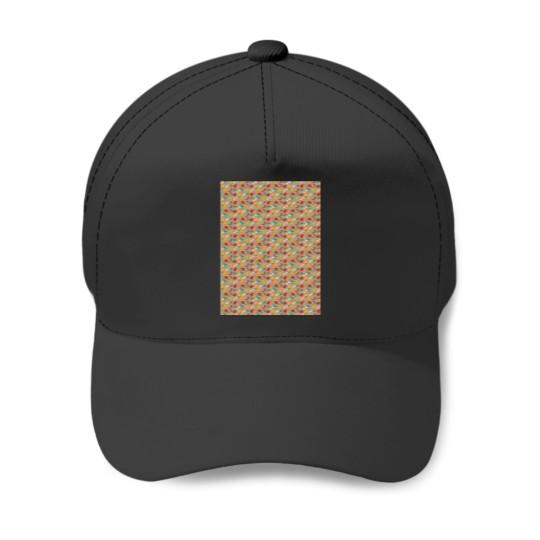 Discover What_s for dinner (pattern on grey-green background) Graphic Baseball Caps