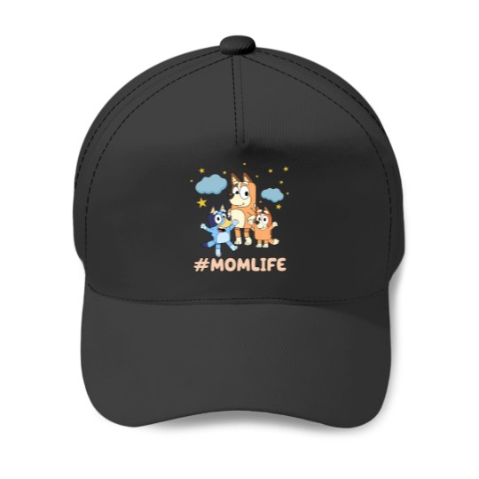 Discover Mom Life Baseball Caps featuring BlueyDad & Family