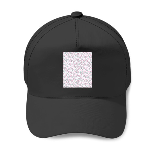 Discover 80'S Feel Pattern Pink And Green 2 Baseball Caps